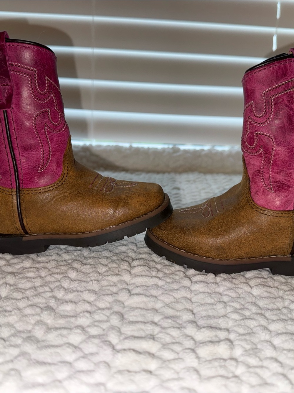 Shyanne Brown and Pink Girls' Western Boots
